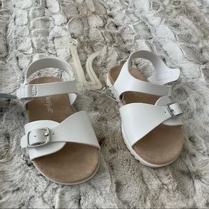 NWT Cat & Jack white girls toddler sandals